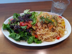 2017/4/8のランチ（パスタ）