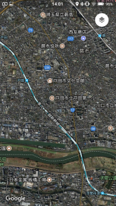 Googleマップの航空写真
